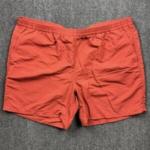 Uniqlo Shorts Men's XXXL Orange Surf Swim Active Athleisure Casual
